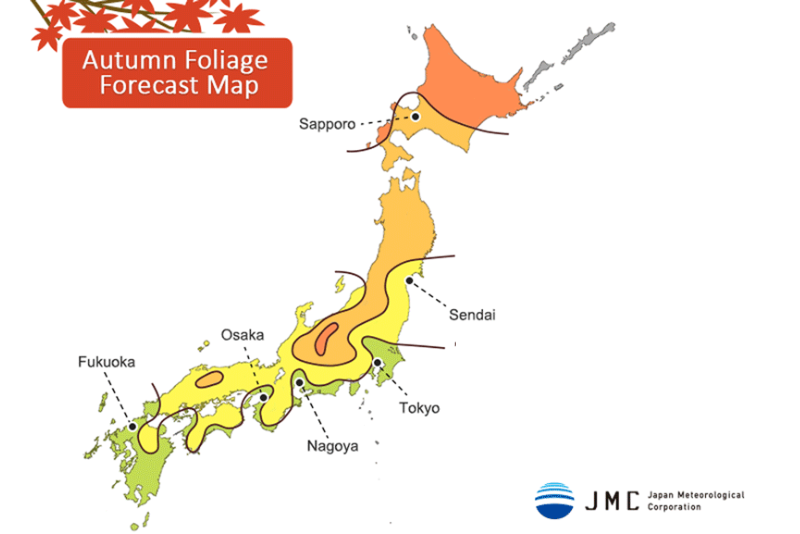 Japan Autumn Leaves Forecast 2024 - Fall Forecast